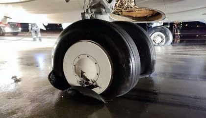 ترکیدن لاستیک هواپیما در پرواز تهران- بغداد