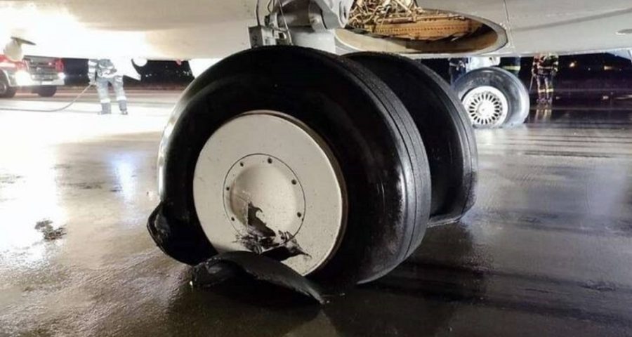 ترکیدن لاستیک هواپیما در پرواز تهران- بغداد