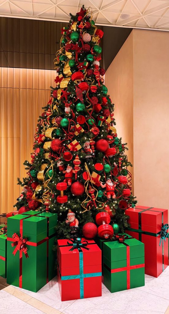 رضا گلزار و درخت کریسمس