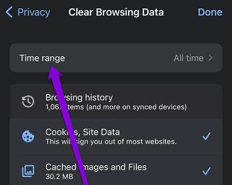 پاک‌کردن کش یک سایت مشخص در کروم موبایل آیفون