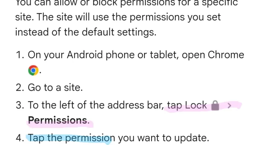 پاک‌کردن کش یک سایت مشخص در کروم موبایل (اندروید و آیفون)